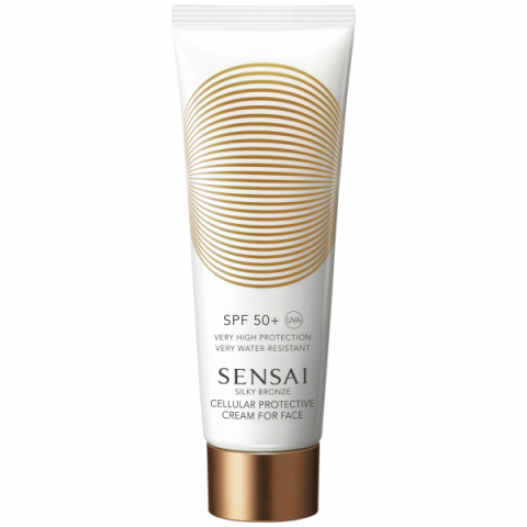 Sensai Silky Bronze Cellular Protective Cream For Face (SPF 50)  i gruppen Sol / Solkräm hos Hudotekets Webshop (10202000 0)